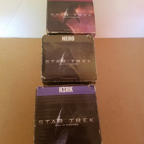 Star Trek Set 3 Lot Burger King Collector Glasses - Picture 4 of 6